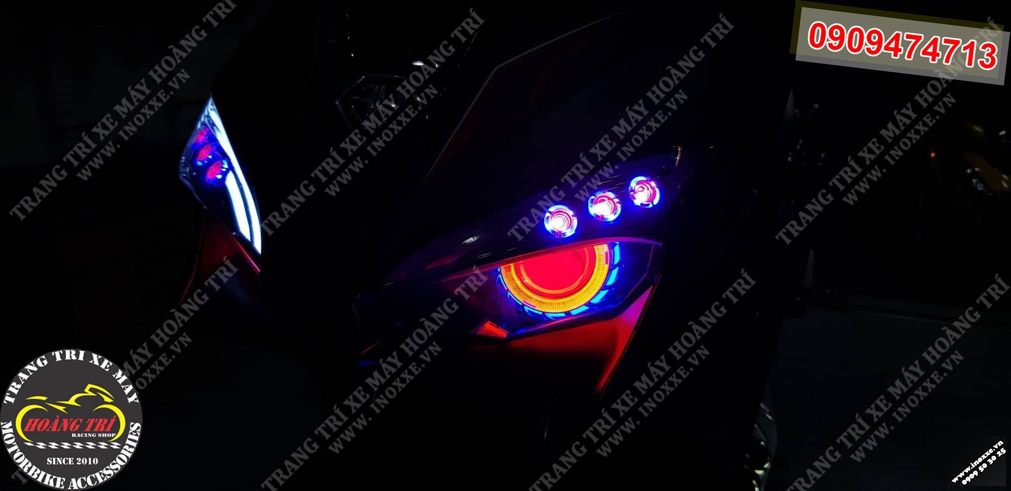 Một góc khác Đèn mắt cú cho Airblade 2016 khi trời tối